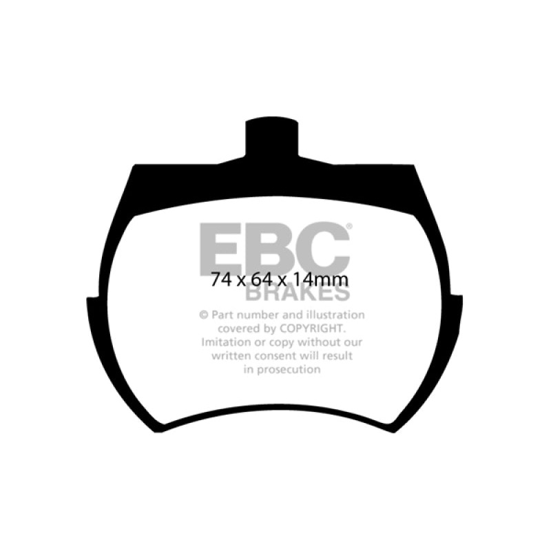 EBC 62-71 Austin-Healey Sprite (Steel Wheels) Greenstuff Front Brake Pads