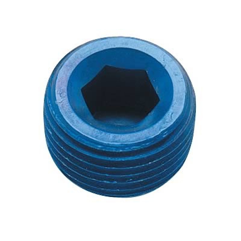 Fragola 1/8 NPT Internal Pipe Plug – Blue