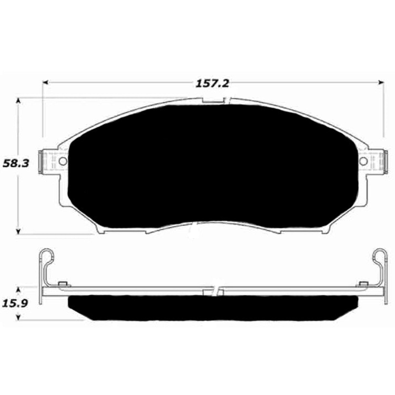 Porterfield Brake Pads for 2008 INFINITI G35 2WD