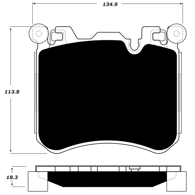 Porterfield Brake Pads for 2010 BMW X5 M