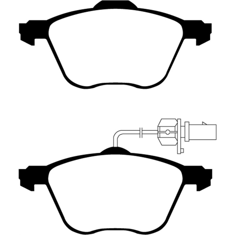 EBC 01 Volkswagen Eurovan 2.8 (313mm) Greenstuff Front Brake Pads