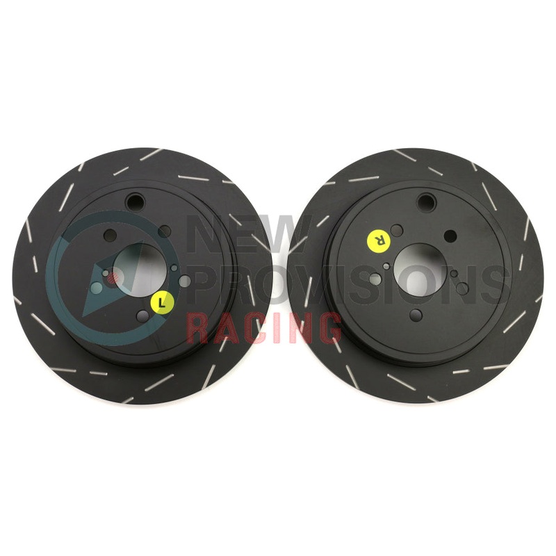 EBC Brakes Gen 3 USR Series Sport Slotted Brake Rotors Rear Pair – 2008-2014 WRX (w/ FHI 2 Pot Calipers)