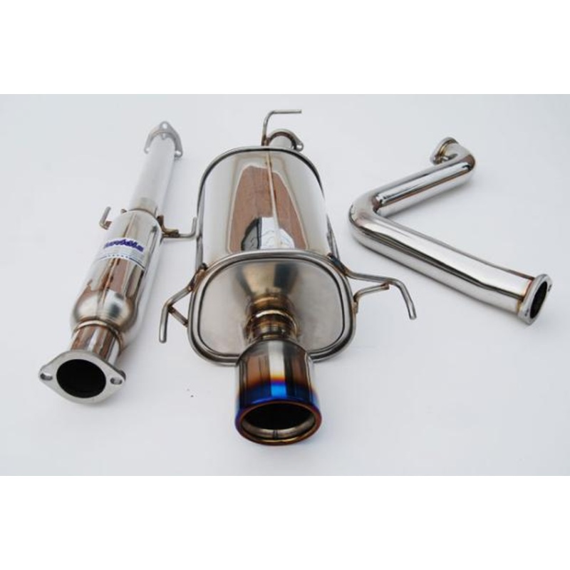 INVIDIA Q300 Cat-Back Exhaust w/ Rolled Titanium Tips – 97-01 Honda Prelude Type SH