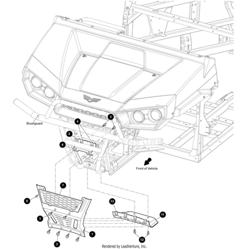 Frame Front Shield Upper Black by Arctic Cat