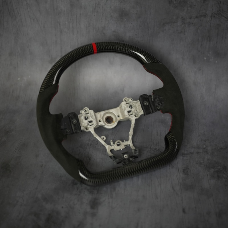 JDMuscle [15-21 WRX/STI] Carbon Lite Series Carbon Fiber Steering Wheel