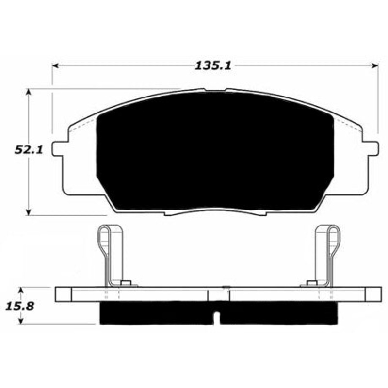 Porterfield Brake Pads for 2004 HONDA S 2000