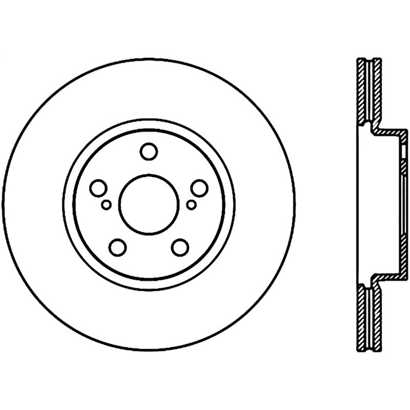 StopTech 09-19 Toyota Corolla Cryo-Stop Front Premium Rotor