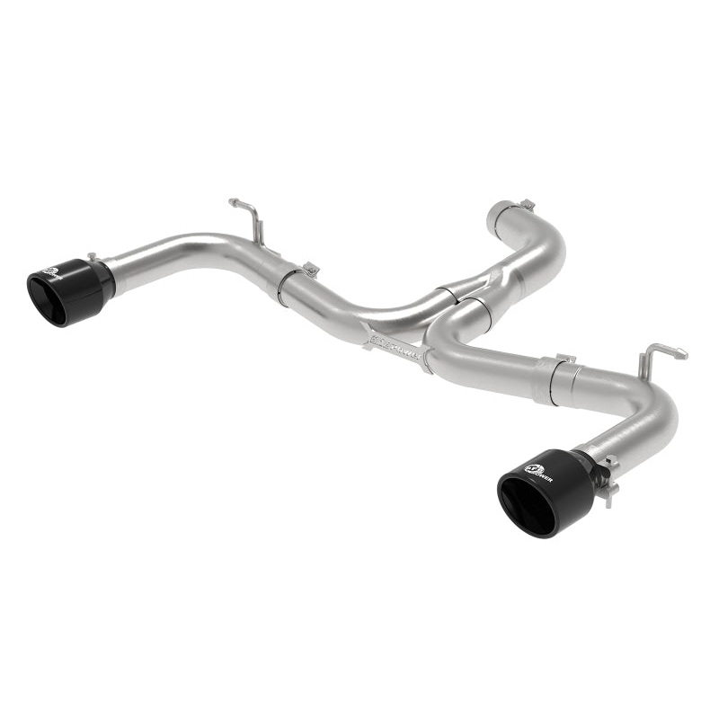 aFe 18-20 VW GTI (MK7.5) 2.0L MACH Force-Xp 3in to 2.5in 304 SS Axle-Back Exhaust System-Black Tips