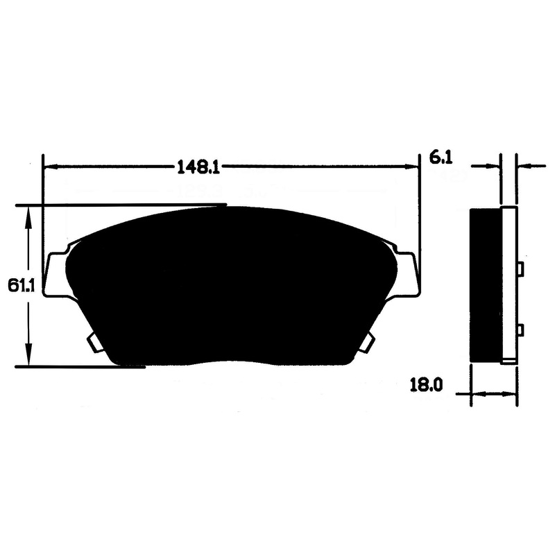 Porterfield Brake Pads for 2012 CHEVROLET VOLT