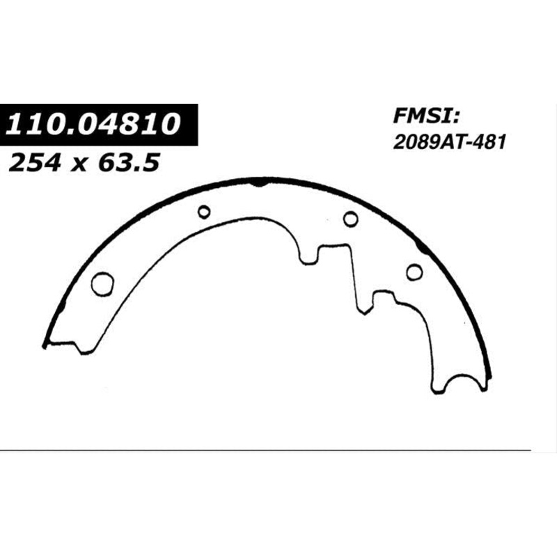 Porterfield Brake Shoes for 1989 LINCOLN TOWN CAR