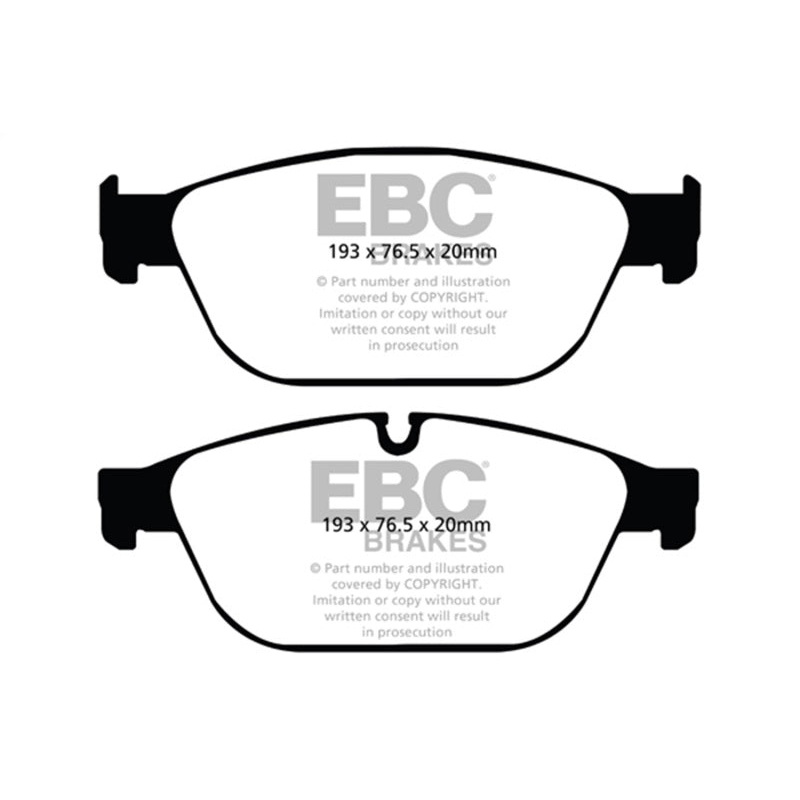 EBC 11-12 Audi A8 Quattro 3.0 Supercharged Redstuff Front Brake Pads