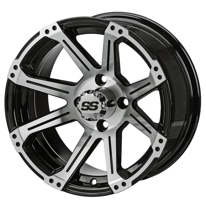 LSI 14″ Rampage Black & Machined Wheel