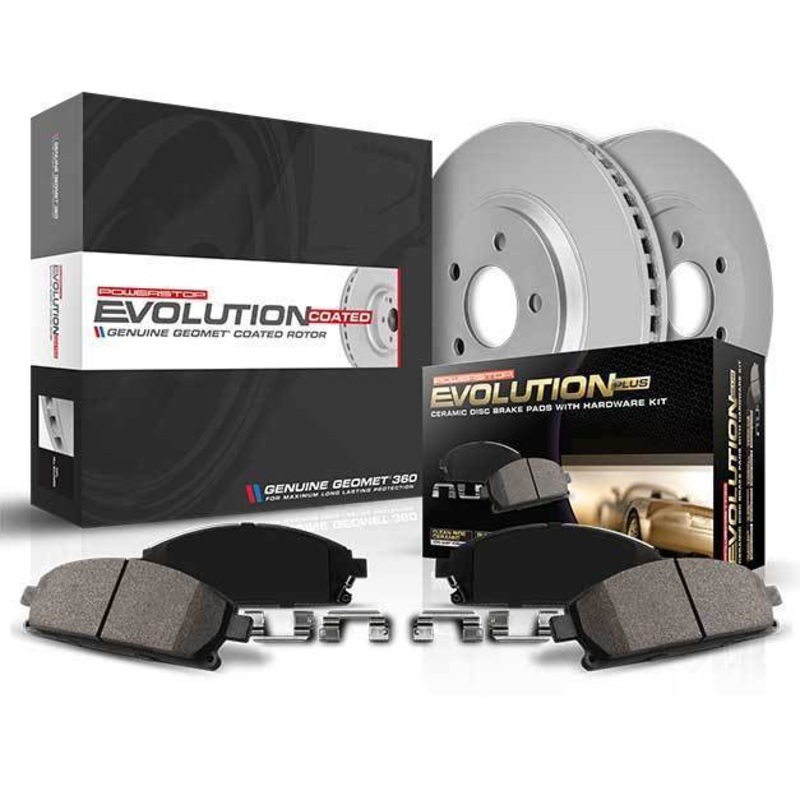 Power Stop Z17 Evolution Coated Brake Kit – Front | 2006-2007 Subaru WRX (CRK2367)