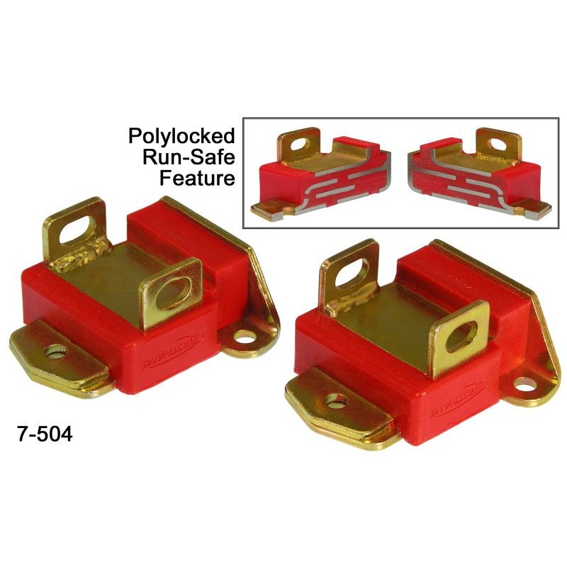 Prothane GM Motor Mounts – Type A Short – Red