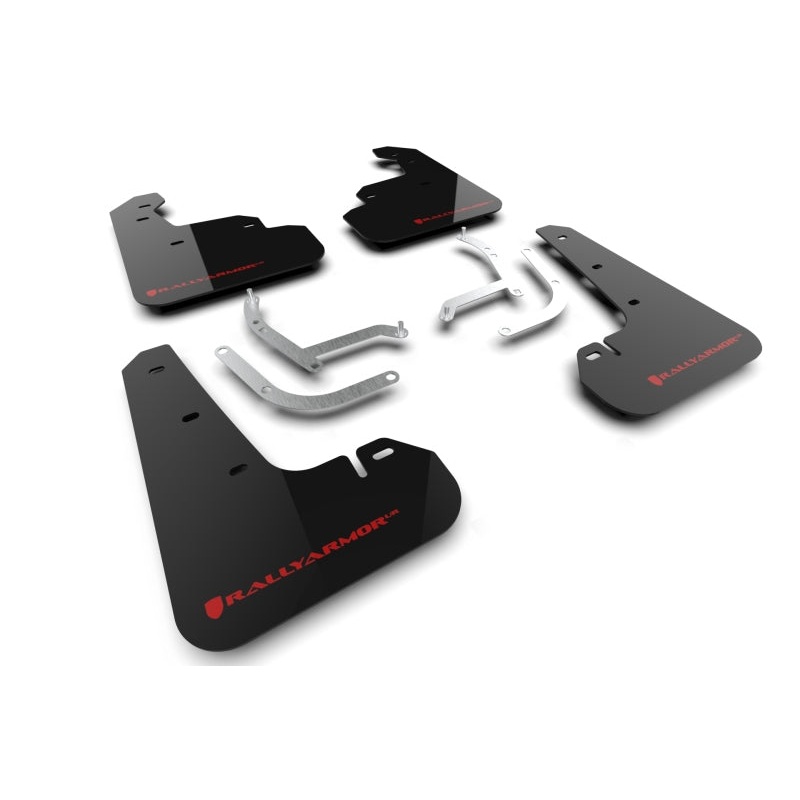 Rally Armor 24-25 Subaru Impreza Black UR Mud Flap w/ Red Logo