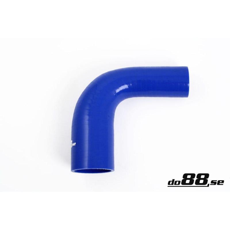 Silicone Hose Blue 90 degree 1,375 – 1,625” (35-41mm)