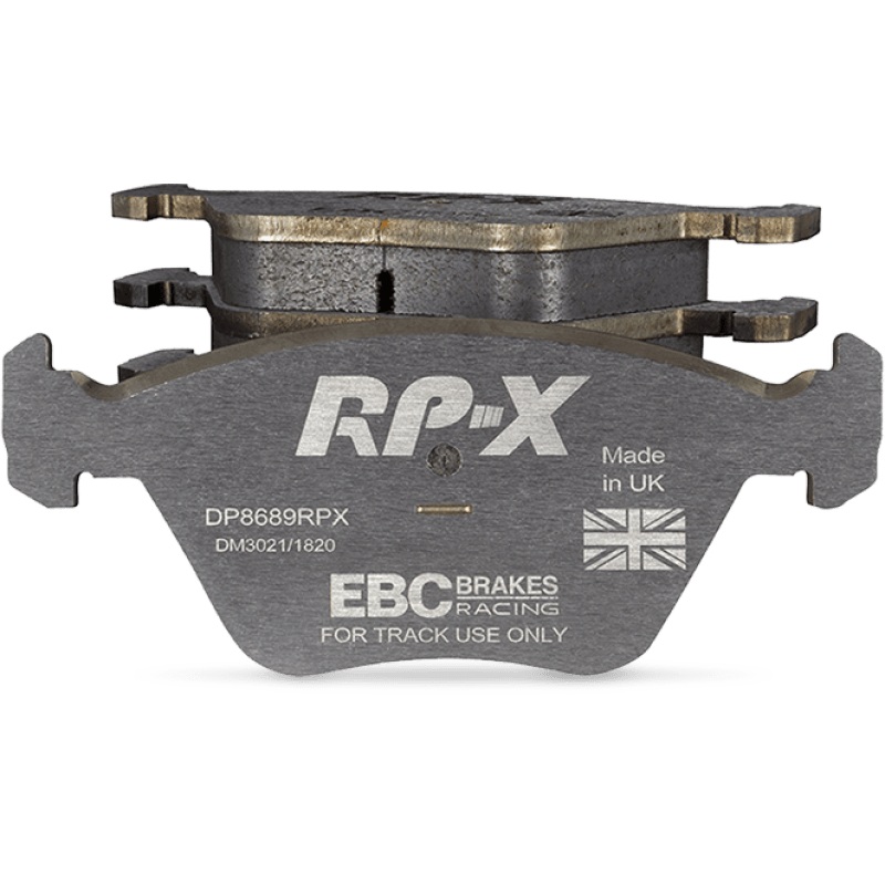 EBC Racing 13-14 Audi RS7 4.0L Twin Turbo (Cast Iron Rotors w/Round Weights) RP-X Front Brake Pads