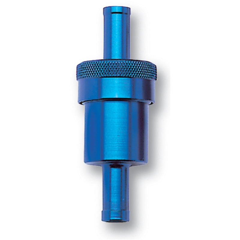 Russell Performance Blue Street Fuel Filter (3in Length 1-1/8in diameter 5/16in inlet/outlet)