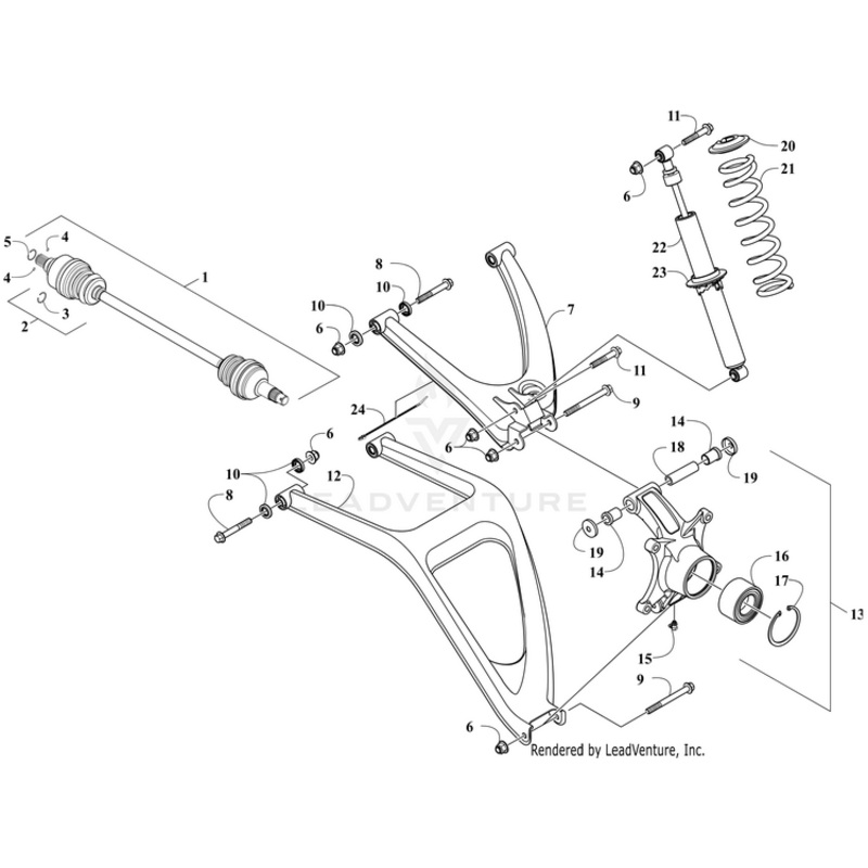 Spring, Suspension – Black By Arctic Cat
