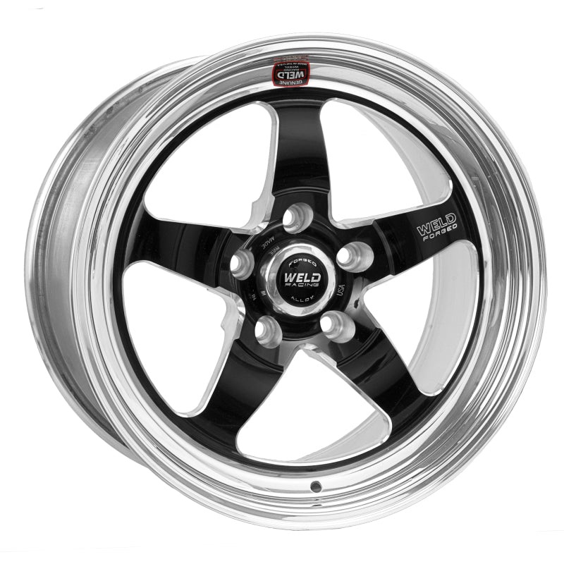Weld S71 18×5 / 5×4.75 BP / 2.1in. BS Black Wheel (High Pad) – Non-Beadlock