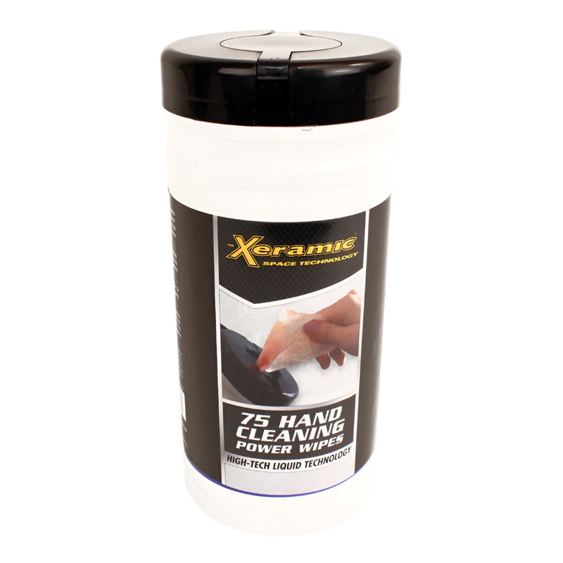 Xeramic Hand Cleaning Power Wipes, 75 Wipes