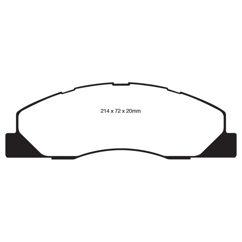 EBC 09-11 Dodge Ram 2500 Pick-up 5.7 2WD/4WD Yellowstuff Front Brake Pads