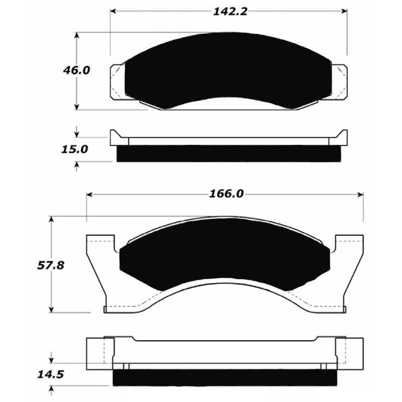 Porterfield Brake Pads for 1978 FORD MUSTANG