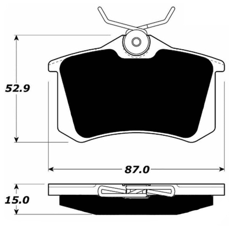 Porterfield Brake Pads for 2006 VOLKSWAGEN GOLF 1.8 Turbo Vented R/Discs