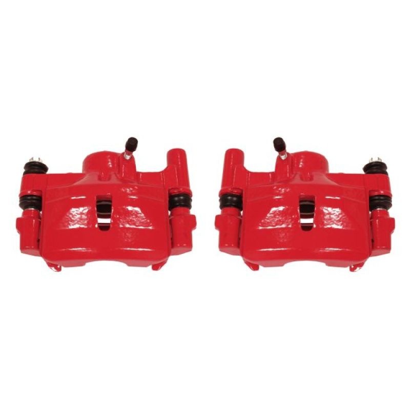 Power Stop Rear Red Calipers w/ Brackets Pair Lexus ES250 1990-1991 / Toyota Camry 1988-1999 / Celica 1988-1993 / Solara 1999 | S1202