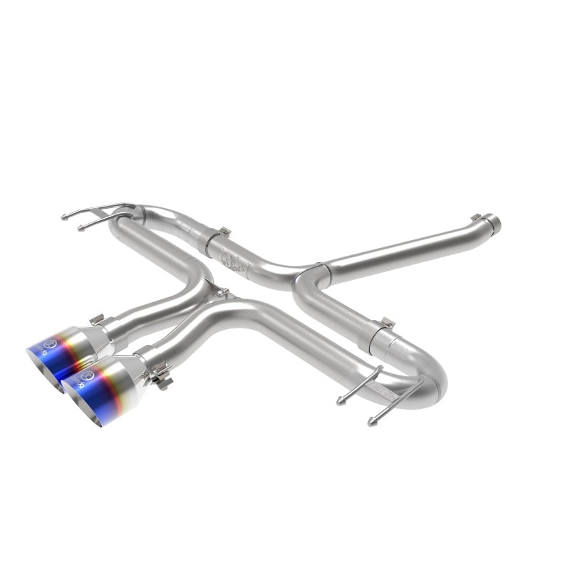 aFe Takeda 2-1/2in 304 SS Axle-Back Exhaust w/Blue Flame Tips Honda Civic Sport L4-1.5L 2017-2020 | 49-36625-L
