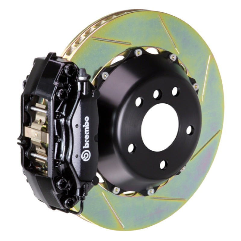 Brembo 14+ Mini Cooper Front GT BBK 4 Piston Cast 345×28 2pc Rotor Slotted Type1-Black