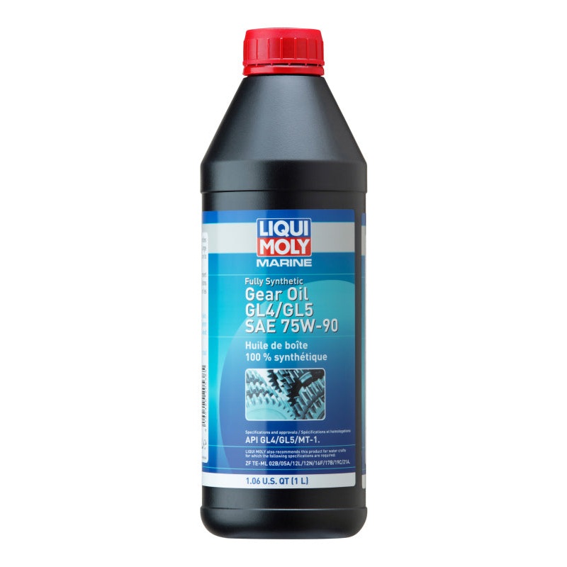 LIQUI MOLY 1L Marine Fully Synthetic Gear Oil (GL4/GL5) SAE 75W90