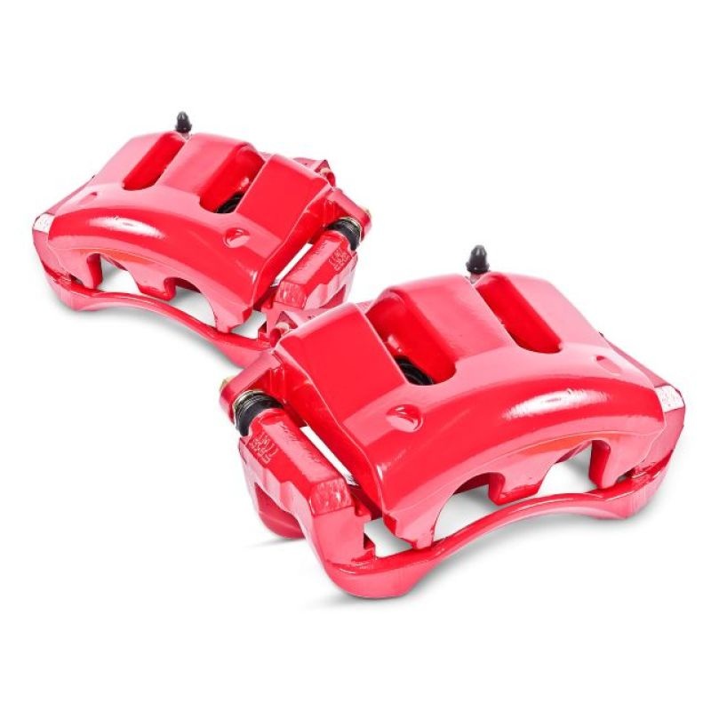 Power Stop 96-00 Hyundai Elantra Rear Red Calipers w/Brackets – Pair