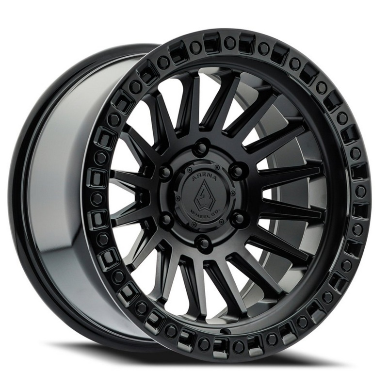 17×9.0 Arena Mesa Satin Black w/ Glossy Black Lip