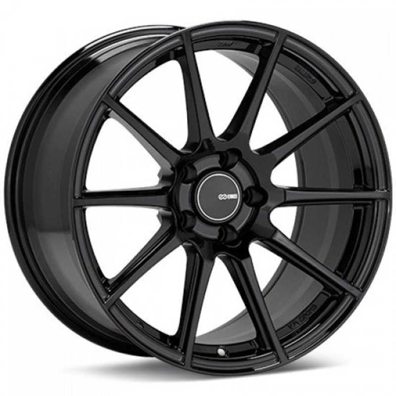 Enkei TS10 18×8.5 5×114.3 +35 Gloss Black Wheel – Universal