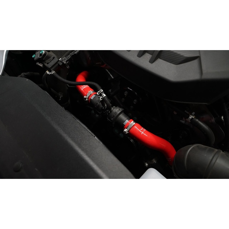 HPS Silicone Breather BOV Hose Kit | 2017 – 2022 Genesis G90 & 2018 – 2021 Kia Stinger (57-2045-RED)