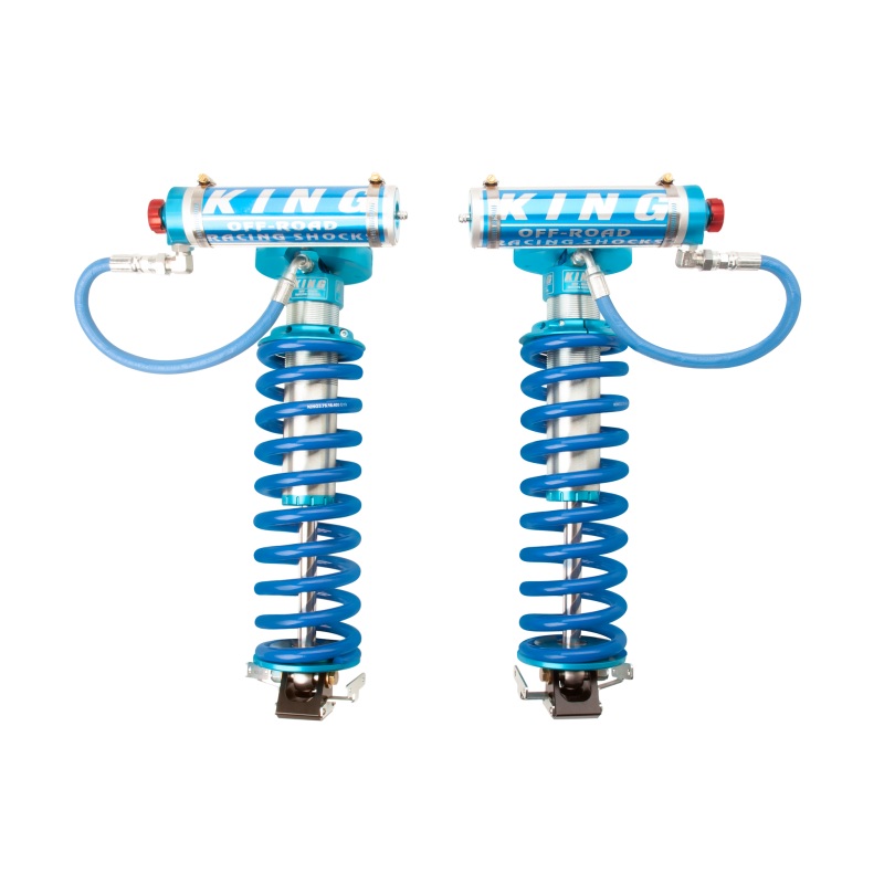 King Shocks 2005+ Ford F-250 4WD Front 2.5 Dia Remote Res Coilover Conversion w/Adjuster (Pair)