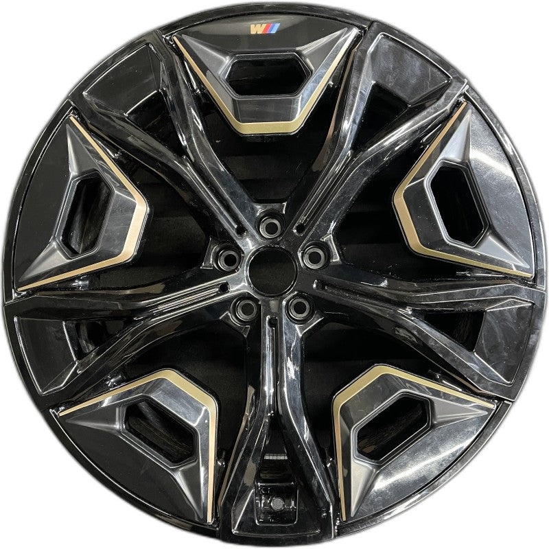 22″ IX 22-24 22×9.5 5 Y spoke black with gray inserts Original OEM Wheel Rim