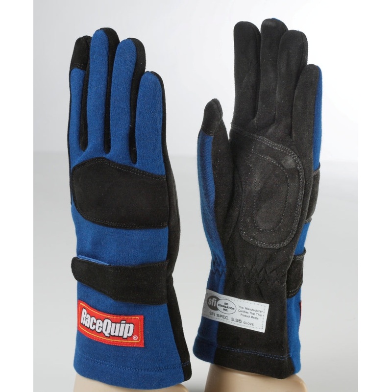 RaceQuip Blue 2-Layer SFI-5 Glove – XL