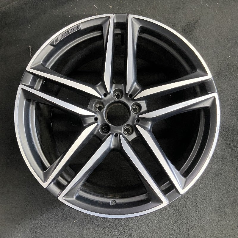 20″ MERCEDES E-CLASS 18-19 213 Type sedan wag Sedan E63s 20×9.5 10 spoke machined face with gray pockets Original OEM Wheel Rim