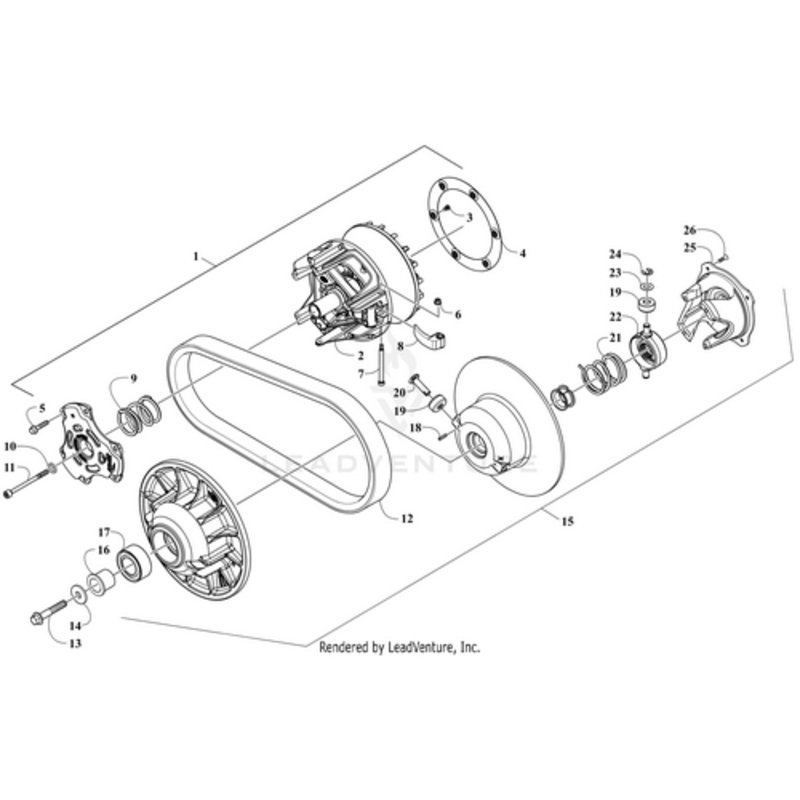 Clutch Driven (Inc. 16-26) by Arctic Cat