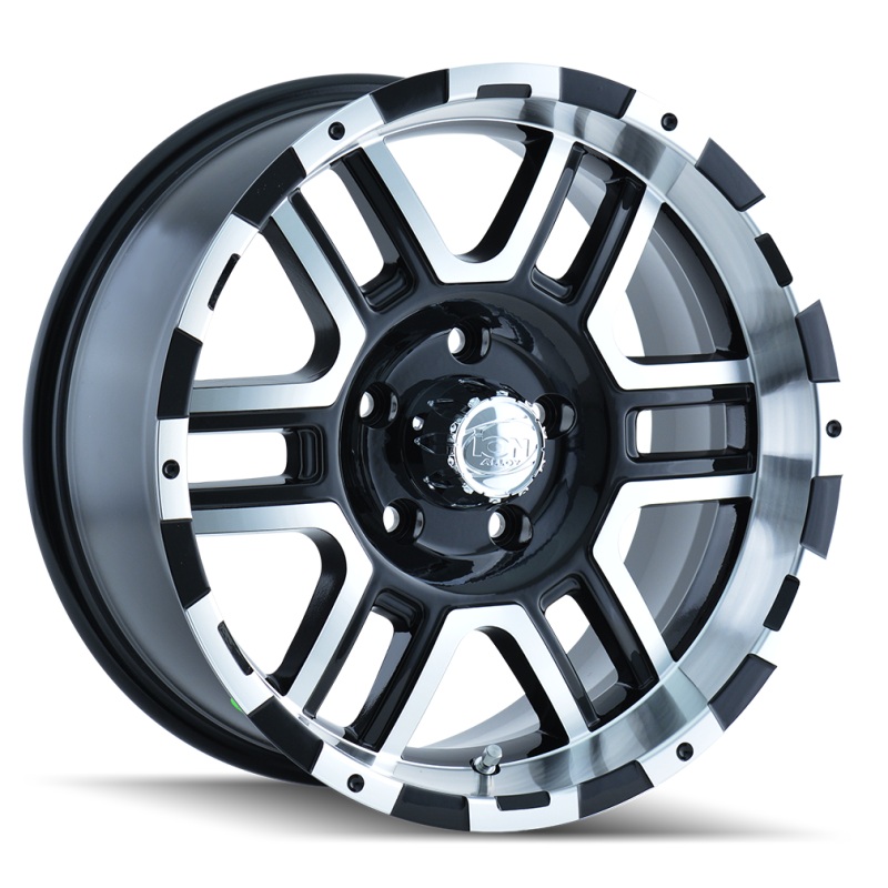ION Type 179 18×9 / 8×165.1 BP / 12mm Offset / 130.8mm Hub Black/Machined Wheel