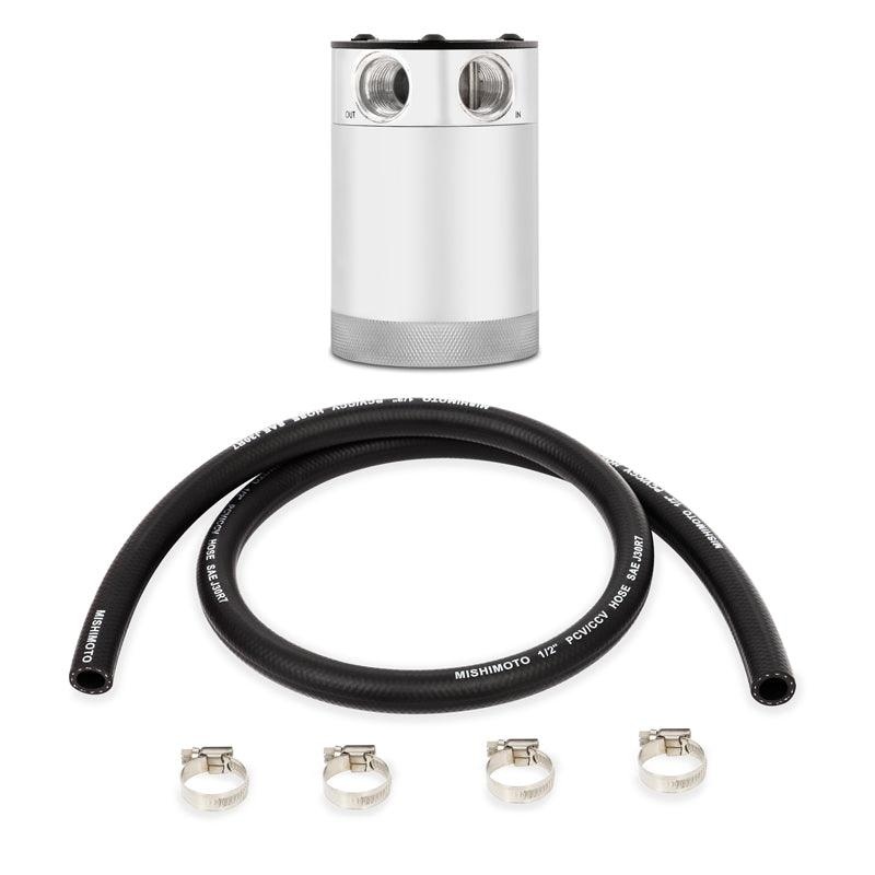 Mishimoto Compact Baffled Oil Catch Can – 2-Port – Polished