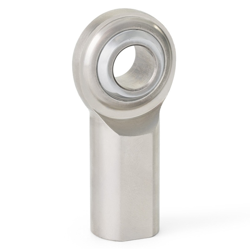 QA1 GFR3T G Series 2 Piece Stainless Rod End 3/16in. Bore 10-32 RH Female Thread PTFE Lined
