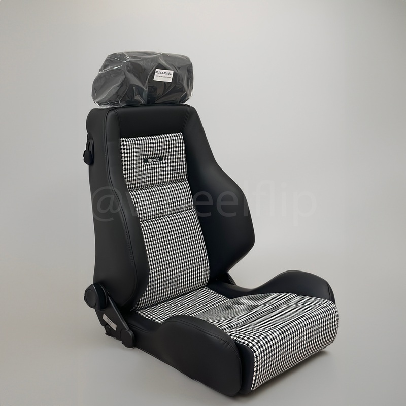Recaro Classic LS – Black Leather / Pepita