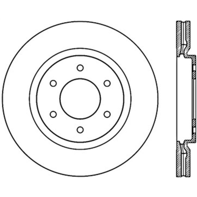 Stoptech 08-10 Infiniti QX56 Front Performance Cyro Brake Rotor