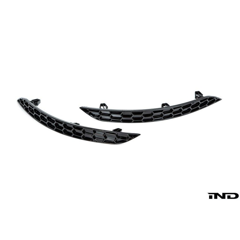 ACEXXON Audi 8V A3 / S3 / RS3 Rear Reflector Insert Set – Honeycomb Gloss Black
