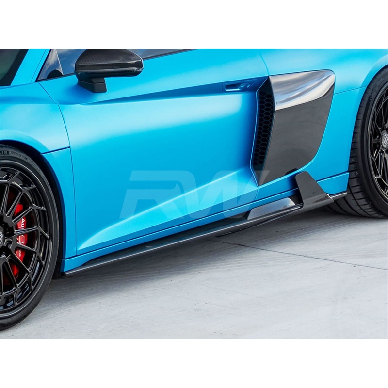 RW Carbon DTM Carbon Fiber Side Skirt Extensions – Audi Mk3 R8