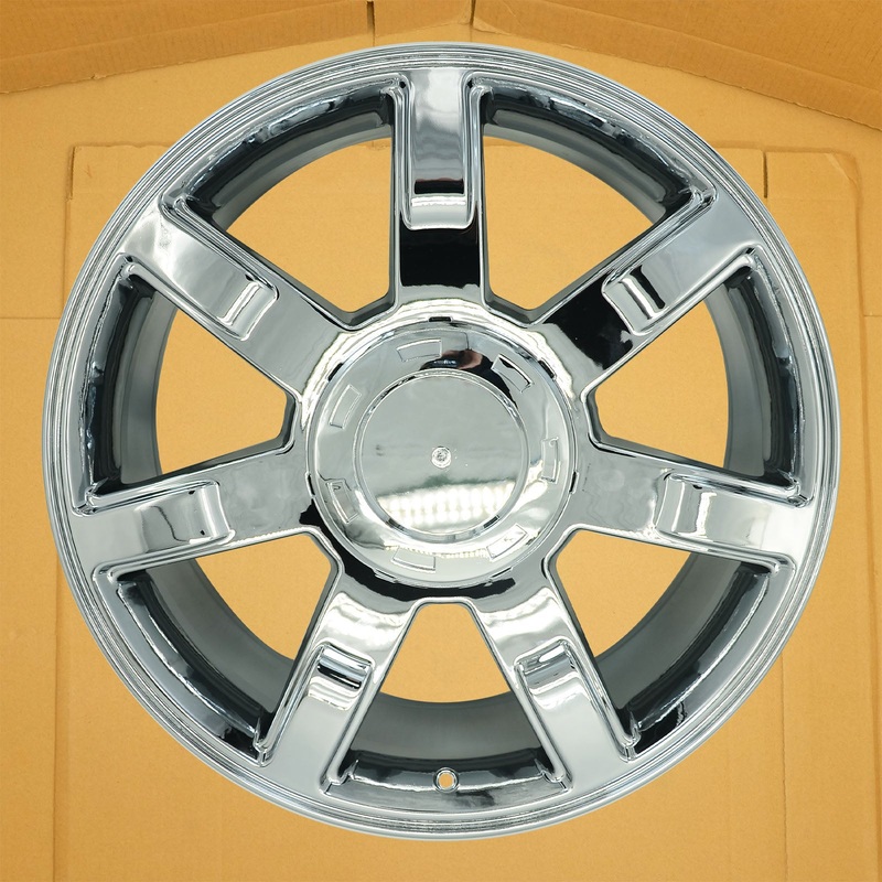 22″ Brand New Single 22×9 Chrome Alloy Wheel for 2007-2014 Cadillac Escalade ESV EXT OEM Quality Replacement Rim