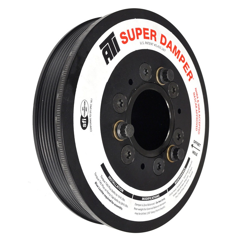 ATI Damper – 7.48in – Alum LW – 6 Grv – LS1/LS2 – F & V Body – No A/C – 3 Ring
